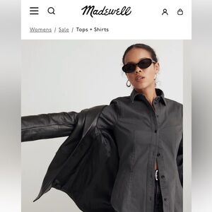 NWOT madewell women’s fitted thick cotton buttondown
